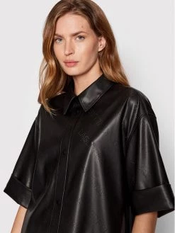 KARL LAGERFELD Γυναίκες Casual Πουκάμισα Πουκάμισο 221W1610 Μαύρο Regular Fit Μαύρο -KARL LAGERFELD Κατάστημα unnamed file 107