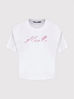 KARL LAGERFELD Γυναίκες T-shirts T-Shirt Logo 221W1717 Λευκό Relaxed Fit Λευκό -KARL LAGERFELD Κατάστημα unnamed file 113