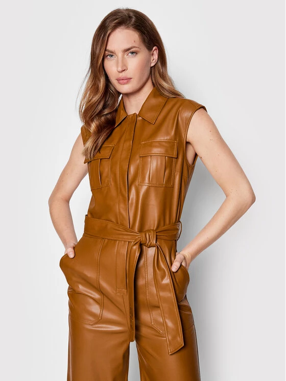 KARL LAGERFELD Γυναίκες Ολόσωμες Φόρμες Ολόσωμη φόρμα 221W1312 Καφέ Regular Fit Καφέ 4 KARL LAGERFELD Γυναίκες Ολόσωμες Φόρμες Ολόσωμη φόρμα 221W1312 Καφέ Regular Fit Καφέ - Image 4