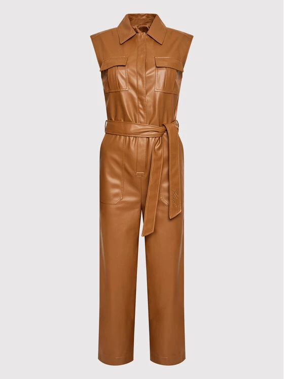 KARL LAGERFELD Γυναίκες Ολόσωμες Φόρμες Ολόσωμη φόρμα 221W1312 Καφέ Regular Fit Καφέ 5 KARL LAGERFELD Γυναίκες Ολόσωμες Φόρμες Ολόσωμη φόρμα 221W1312 Καφέ Regular Fit Καφέ - Image 5