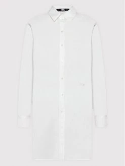 KARL LAGERFELD Γυναίκες Casual Πουκάμισα Πουκάμισο Ikonik Rhinstone 216W1604 Λευκό Oversize Λευκό -KARL LAGERFELD Κατάστημα unnamed file 13
