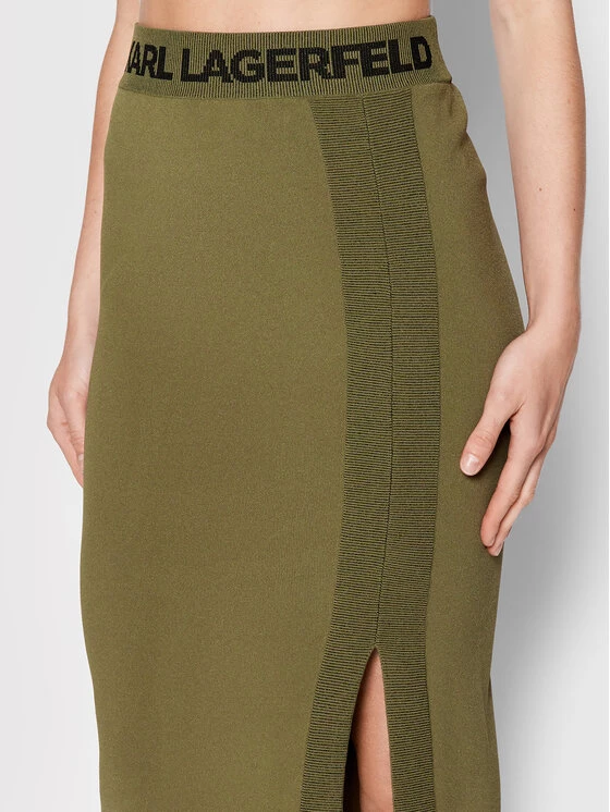 KARL LAGERFELD Γυναίκες Φούστες Pencil Φούστα Pencil 221W1325 Πράσινο Slim Fit Πράσινο 4 KARL LAGERFELD Γυναίκες Φούστες Pencil Φούστα Pencil 221W1325 Πράσινο Slim Fit Πράσινο - Image 4