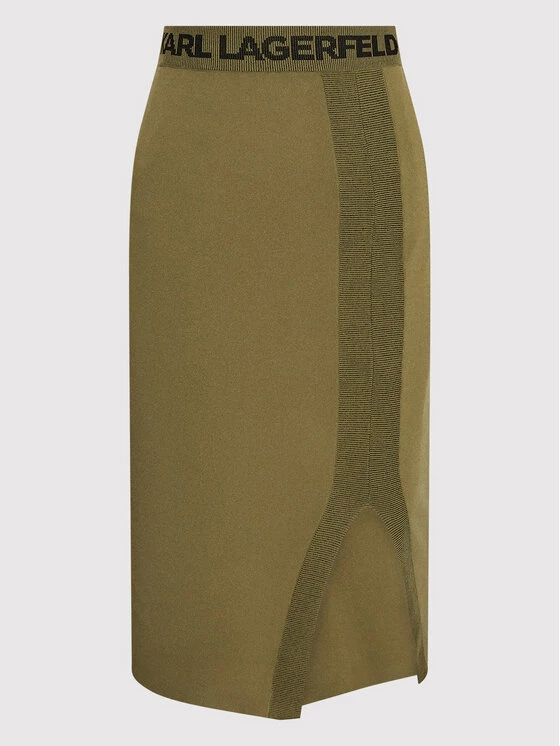 KARL LAGERFELD Γυναίκες Φούστες Pencil Φούστα Pencil 221W1325 Πράσινο Slim Fit Πράσινο 5 KARL LAGERFELD Γυναίκες Φούστες Pencil Φούστα Pencil 221W1325 Πράσινο Slim Fit Πράσινο - Image 5