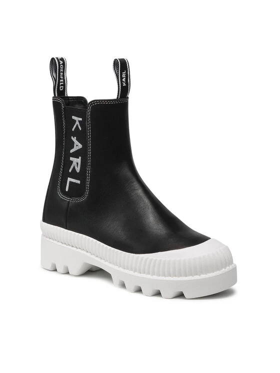 KARL LAGERFELD Γυναίκες Chelsea Boots Μποτάκια με λάστιχο KL42560 Μαύρο Μαύρο 1 KARL LAGERFELD Γυναίκες Chelsea Boots Μποτάκια με λάστιχο KL42560 Μαύρο Μαύρο