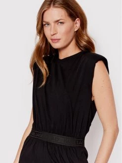 KARL LAGERFELD Γυναίκες Καθημερινά Φορέματα Φόρεμα καθημερινό Logo Tape 221W1351 Μαύρο Regular Fit Μαύρο -KARL LAGERFELD Κατάστημα unnamed file 137