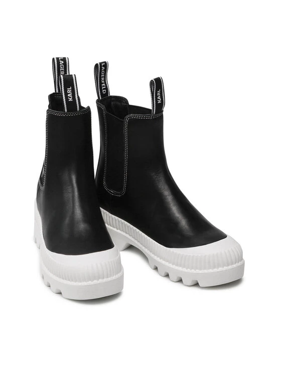 KARL LAGERFELD Γυναίκες Chelsea Boots Μποτάκια με λάστιχο KL42560 Μαύρο Μαύρο 5 KARL LAGERFELD Γυναίκες Chelsea Boots Μποτάκια με λάστιχο KL42560 Μαύρο Μαύρο - Image 5