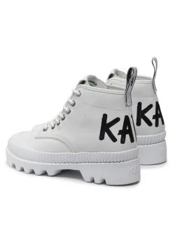 KARL LAGERFELD Γυναίκες Biker Μποτάκια Ορειβατικά παπούτσια KL45230 Λευκό Λευκό -KARL LAGERFELD Κατάστημα unnamed file 1376