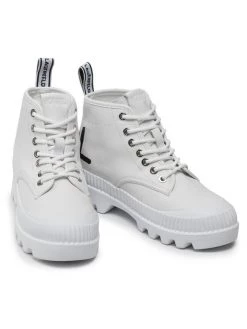 KARL LAGERFELD Γυναίκες Biker Μποτάκια Ορειβατικά παπούτσια KL45230 Λευκό Λευκό -KARL LAGERFELD Κατάστημα unnamed file 1378