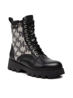 KARL LAGERFELD Γυναίκες Biker Μποτάκια Ορειβατικά παπούτσια KL41161 Μαύρο Μαύρο