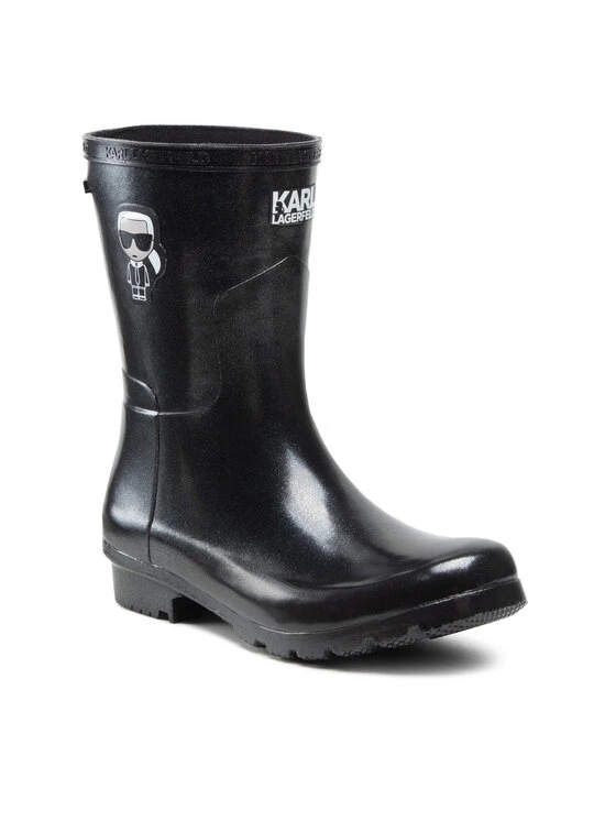 KARL LAGERFELD Γυναίκες Γαλότσες KL47073 Μαύρο Μαύρο 1 KARL LAGERFELD Γυναίκες Γαλότσες KL47073 Μαύρο Μαύρο