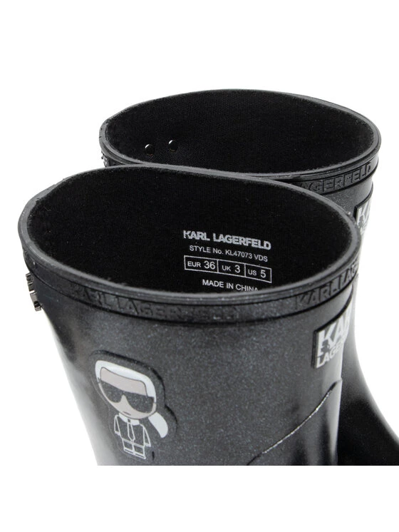 KARL LAGERFELD Γυναίκες Γαλότσες KL47073 Μαύρο Μαύρο 6 KARL LAGERFELD Γυναίκες Γαλότσες KL47073 Μαύρο Μαύρο - Image 6