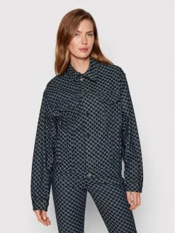 KARL LAGERFELD Γυναίκες Τζιν Μπουφάν Τζιν μπουφάν Monogram 221W1481 Σκούρο μπλε Relaxed Fit Σκούρο μπλε