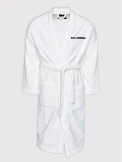 KARL LAGERFELD Γυναίκες Ρόμπες Ρόμπα Unisex Logo 211M2180 Λευκό Λευκό -KARL LAGERFELD Κατάστημα unnamed file 1490