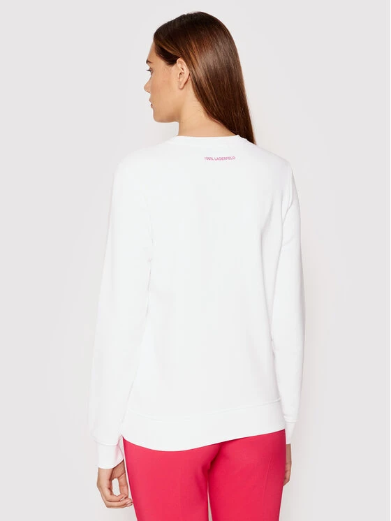 KARL LAGERFELD Γυναίκες Μπλούζες Μπλούζα Graphic Logo 215W1801 Λευκό Regular Fit Λευκό 3 KARL LAGERFELD Γυναίκες Μπλούζες Μπλούζα Graphic Logo 215W1801 Λευκό Regular Fit Λευκό - Image 3