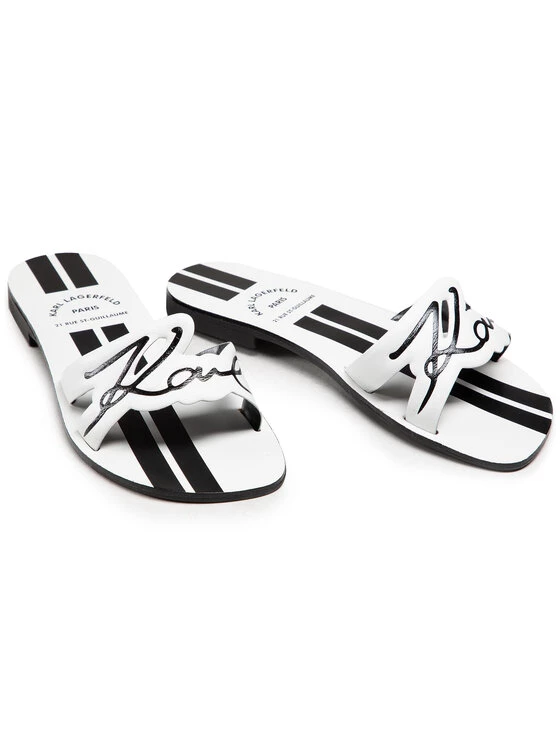 KARL LAGERFELD Γυναίκες Παντόφλες KL80480 Λευκό Λευκό 6 KARL LAGERFELD Γυναίκες Παντόφλες KL80480 Λευκό Λευκό - Image 6