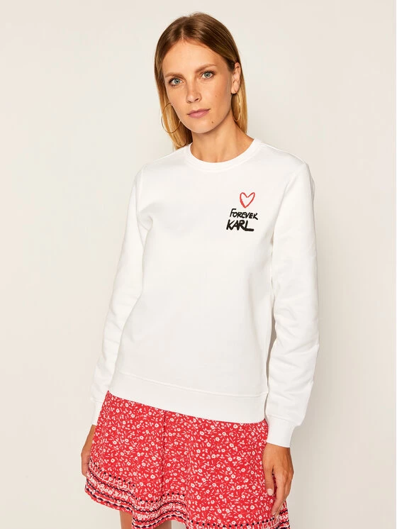 KARL LAGERFELD Γυναίκες Μπλούζες Μπλούζα Forever 205W1810 Λευκό Regular Fit Λευκό 1 KARL LAGERFELD Γυναίκες Μπλούζες Μπλούζα Forever 205W1810 Λευκό Regular Fit Λευκό