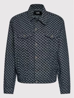 KARL LAGERFELD Γυναίκες Τζιν Μπουφάν Τζιν μπουφάν Monogram 221W1481 Σκούρο μπλε Relaxed Fit Σκούρο μπλε -KARL LAGERFELD Κατάστημα unnamed file 153