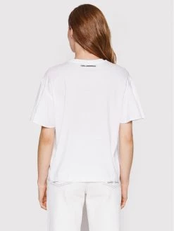 KARL LAGERFELD Γυναίκες T-shirts T-Shirt Logo Tape 221W1701 Λευκό Relaxed Fit Λευκό -KARL LAGERFELD Κατάστημα unnamed file 156