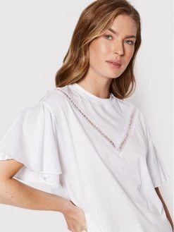 KARL LAGERFELD Γυναίκες T-shirts T-Shirt Logo Tape 221W1701 Λευκό Relaxed Fit Λευκό -KARL LAGERFELD Κατάστημα unnamed file 157