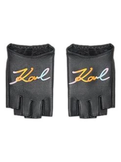 KARL LAGERFELD Γυναίκες Δερμάτινα γάντια Γάντια Γυναικεία 225W3603 Μαύρο Μαύρο