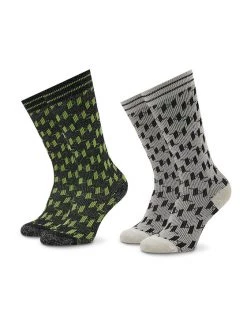 KARL LAGERFELD Γυναίκες Ψηλές Κάλτσες Σετ 2 ζευγάρια ψηλές κάλτσες γυναικείες Monogram Perforated 225W6006 Έγχρωμο Έγχρωμο