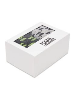 KARL LAGERFELD Γυναίκες Ψηλές Κάλτσες Σετ 2 ζευγάρια ψηλές κάλτσες γυναικείες Monogram Perforated 225W6006 Έγχρωμο Έγχρωμο -KARL LAGERFELD Κατάστημα unnamed file 1597