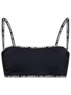 KARL LAGERFELD Γυναίκες Μπικίνι πάνω μέρος Branded Tape KL21WTP02 Μαύρο Μαύρο -KARL LAGERFELD Κατάστημα unnamed file 162