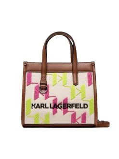 KARL LAGERFELD Γυναίκες Τσάντες με Χερούλι Τσάντα 225W3151 Μπεζ Μπεζ