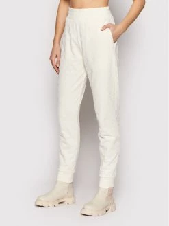 KARL LAGERFELD Γυναίκες Παντελόνια Φόρμας Παντελόνι φόρμας Allover Kl Flock 216W1083 Μπεζ Regular Fit Μπεζ