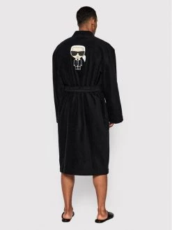 KARL LAGERFELD Γυναίκες Ρόμπες Ρόμπα Unisex Ikonik 220W2185 Μαύρο Μαύρο -KARL LAGERFELD Κατάστημα unnamed file 18