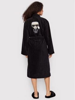 KARL LAGERFELD Γυναίκες Ρόμπες Ρόμπα Unisex Ikonik 220W2185 Μαύρο Μαύρο -KARL LAGERFELD Κατάστημα unnamed file 19