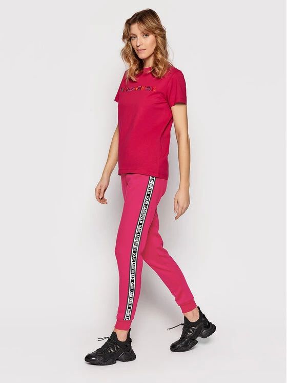 KARL LAGERFELD Γυναίκες Παντελόνια Φόρμας Παντελόνι φόρμας Double Jersey 220W1031 Ροζ Regular Fit Ροζ 2 KARL LAGERFELD Γυναίκες Παντελόνια Φόρμας Παντελόνι φόρμας Double Jersey 220W1031 Ροζ Regular Fit Ροζ - Image 2