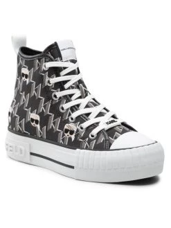 KARL LAGERFELD Γυναίκες Κλειστά Παπούτσια Sneakers KL60454 Μαύρο Μαύρο