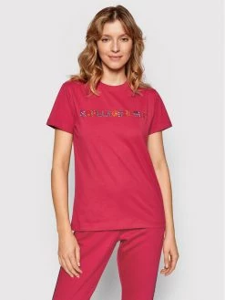 KARL LAGERFELD Γυναίκες T-shirts T-Shirt 220W1704 Ροζ Regular Fit Ροζ