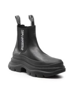 KARL LAGERFELD Γυναίκες Chelsea Boots Μποτάκια με λάστιχο KL42944 Μαύρο Μαύρο