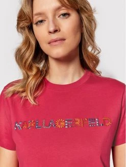 KARL LAGERFELD Γυναίκες T-shirts T-Shirt 220W1704 Ροζ Regular Fit Ροζ -KARL LAGERFELD Κατάστημα unnamed file 209