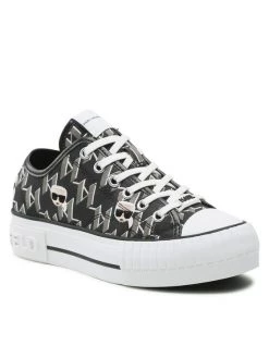 KARL LAGERFELD Γυναίκες Κλειστά Παπούτσια Sneakers KL60414 Μαύρο Μαύρο