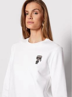 KARL LAGERFELD Γυναίκες Μπλούζες Μπλούζα Ikonik Mini Rhinestone 216W1831 Λευκό Relaxed Fit Λευκό -KARL LAGERFELD Κατάστημα unnamed file 233