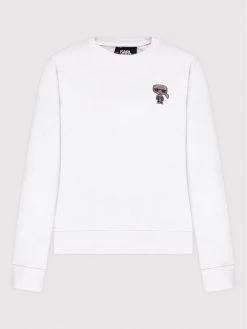 KARL LAGERFELD Γυναίκες Μπλούζες Μπλούζα Ikonik Mini Rhinestone 216W1831 Λευκό Relaxed Fit Λευκό -KARL LAGERFELD Κατάστημα unnamed file 234