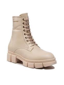 KARL LAGERFELD Γυναίκες Biker Μποτάκια Μποτάκια KL43250 Μπεζ Μπεζ