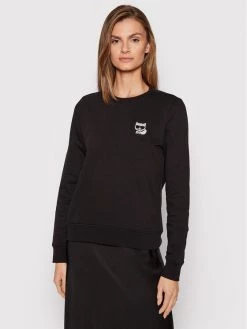 KARL LAGERFELD Γυναίκες Μπλούζες Μπλούζα Ikonik Mini Choupette Rhinestone 216W1830 Μαύρο Regular Fit Μαύρο