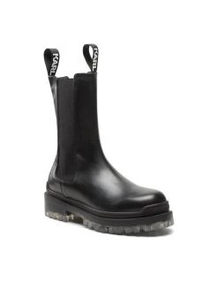 KARL LAGERFELD Γυναίκες Biker Μποτάκια Μποτάκια με λάστιχο KL41680 Μαύρο Μαύρο