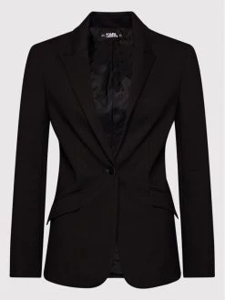 KARL LAGERFELD Γυναίκες Σακάκια & Μπλέιζερ Μπλέιζερ Punto 211W1406 Μαύρο Regular Fit Μαύρο -KARL LAGERFELD Κατάστημα unnamed file 24