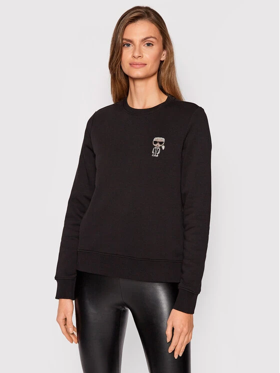 KARL LAGERFELD Γυναίκες Μπλούζες Μπλούζα Ikonik Mini Rhinestone 216W1831 Μαύρο Relaxed Fit Μαύρο 1 KARL LAGERFELD Γυναίκες Μπλούζες Μπλούζα Ikonik Mini Rhinestone 216W1831 Μαύρο Relaxed Fit Μαύρο