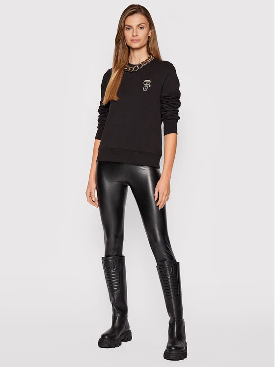 KARL LAGERFELD Γυναίκες Μπλούζες Μπλούζα Ikonik Mini Rhinestone 216W1831 Μαύρο Relaxed Fit Μαύρο 2 KARL LAGERFELD Γυναίκες Μπλούζες Μπλούζα Ikonik Mini Rhinestone 216W1831 Μαύρο Relaxed Fit Μαύρο - Image 2