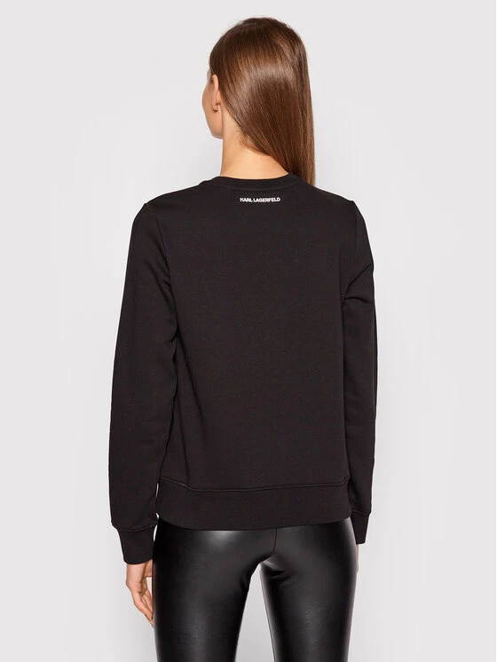 KARL LAGERFELD Γυναίκες Μπλούζες Μπλούζα Ikonik Mini Rhinestone 216W1831 Μαύρο Relaxed Fit Μαύρο 3 KARL LAGERFELD Γυναίκες Μπλούζες Μπλούζα Ikonik Mini Rhinestone 216W1831 Μαύρο Relaxed Fit Μαύρο - Image 3