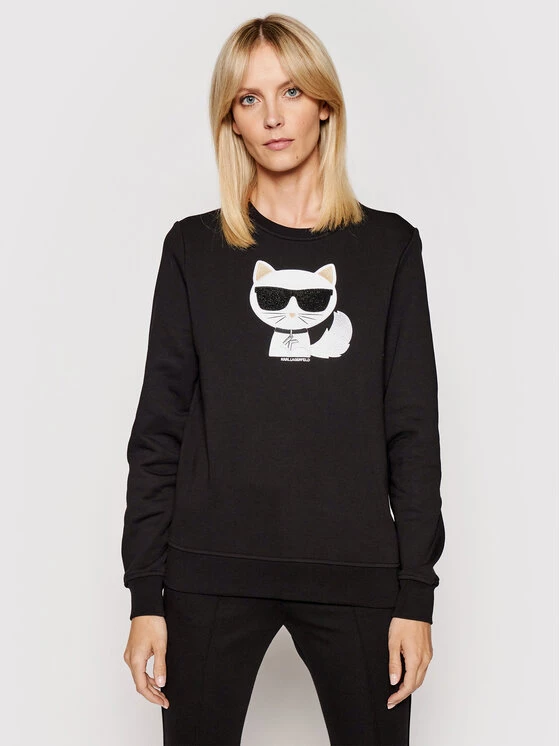 KARL LAGERFELD Γυναίκες Μπλούζες Μπλούζα Ikonik Choupette 210W1823 Μαύρο Regular Fit Μαύρο 1 KARL LAGERFELD Γυναίκες Μπλούζες Μπλούζα Ikonik Choupette 210W1823 Μαύρο Regular Fit Μαύρο