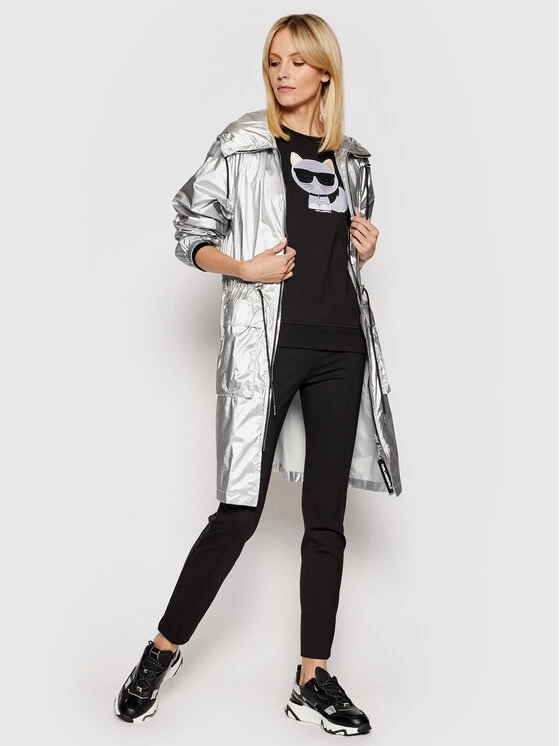 KARL LAGERFELD Γυναίκες Μπλούζες Μπλούζα Ikonik Choupette 210W1823 Μαύρο Regular Fit Μαύρο 2 KARL LAGERFELD Γυναίκες Μπλούζες Μπλούζα Ikonik Choupette 210W1823 Μαύρο Regular Fit Μαύρο - Image 2