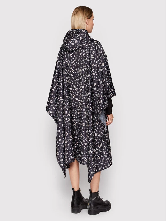 KARL LAGERFELD Γυναίκες Αδιάβροχα Μπουφάν Πόντσο Ikonik Aop Rain 220W3973 Μαύρο Relaxed Fit Μαύρο 3 KARL LAGERFELD Γυναίκες Αδιάβροχα Μπουφάν Πόντσο Ikonik Aop Rain 220W3973 Μαύρο Relaxed Fit Μαύρο - Image 3
