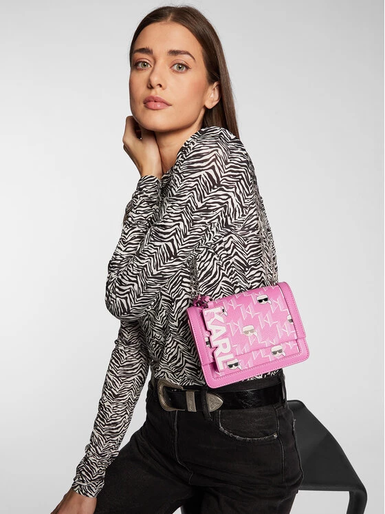KARL LAGERFELD Γυναίκες Τσάντες Βραδινές Τσάντα 225W3030 Ροζ Ροζ 5 KARL LAGERFELD Γυναίκες Τσάντες Βραδινές Τσάντα 225W3030 Ροζ Ροζ - Image 5